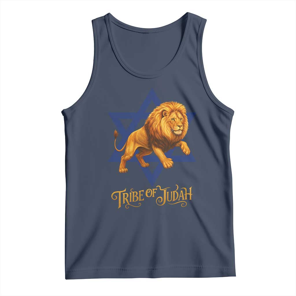 Tribe Of Judah Tank Top Bible History Hebrew Christ Israelite Lion TS11 Navy Print Your Wear