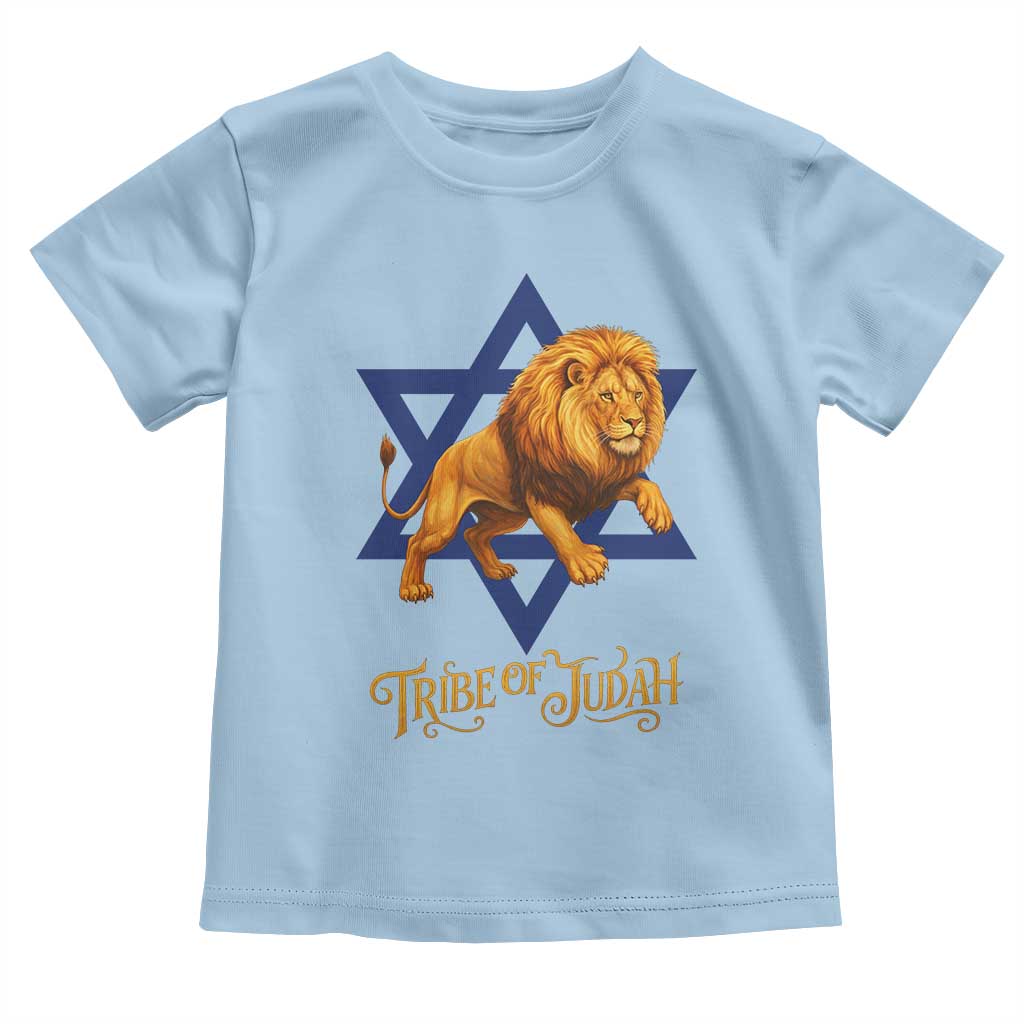 Tribe Of Judah Toddler T Shirt Bible History Hebrew Christ Israelite Lion TS11 Light Blue Print Your Wear