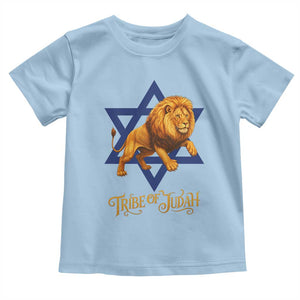 Tribe Of Judah Toddler T Shirt Bible History Hebrew Christ Israelite Lion TS11 Light Blue Print Your Wear