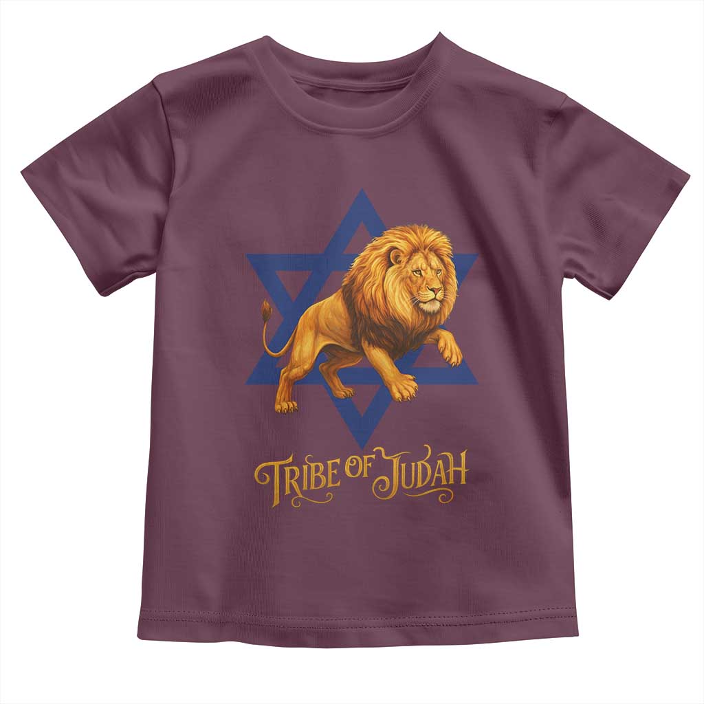 Tribe Of Judah Toddler T Shirt Bible History Hebrew Christ Israelite Lion TS11 Maroon Print Your Wear
