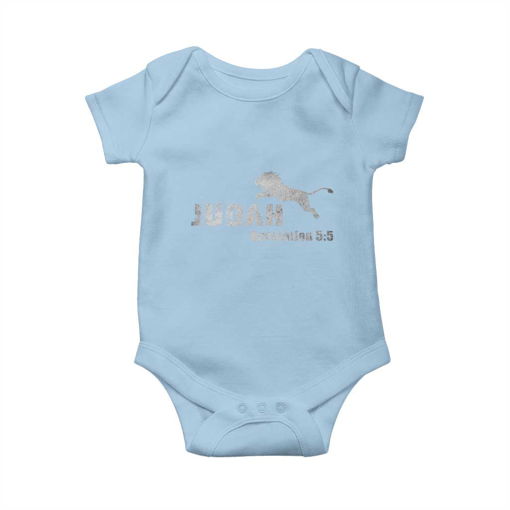Lion Tribe of Judah Hebrew Christ Israelite Baby Onesie TS11 Light Blue Print Your Wear