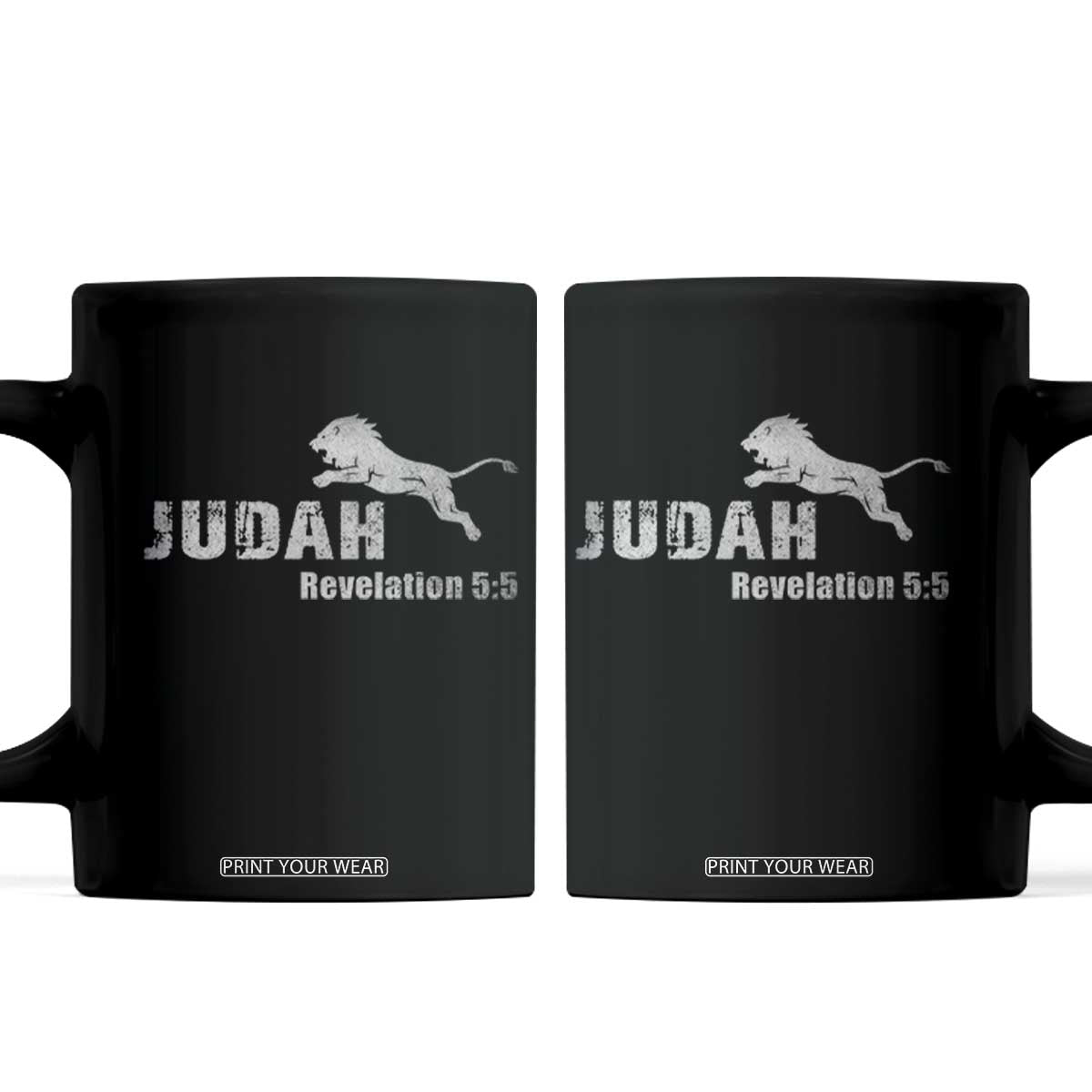 Lion Tribe of Judah Hebrew Christ Israelite Coffee Mug TS11 Black Print Your Wear