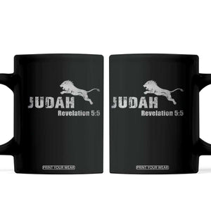 Lion Tribe of Judah Hebrew Christ Israelite Coffee Mug TS11 Black Print Your Wear