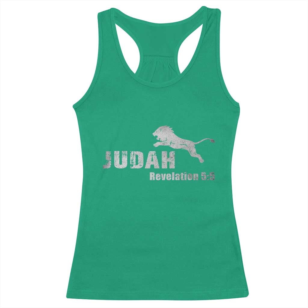 Lion Tribe of Judah Hebrew Christ Israelite Racerback Tank Top TS11 Irish Green Print Your Wear