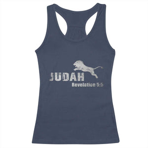 Lion Tribe of Judah Hebrew Christ Israelite Racerback Tank Top TS11 Navy Print Your Wear
