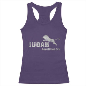 Lion Tribe of Judah Hebrew Christ Israelite Racerback Tank Top TS11 Purple Print Your Wear
