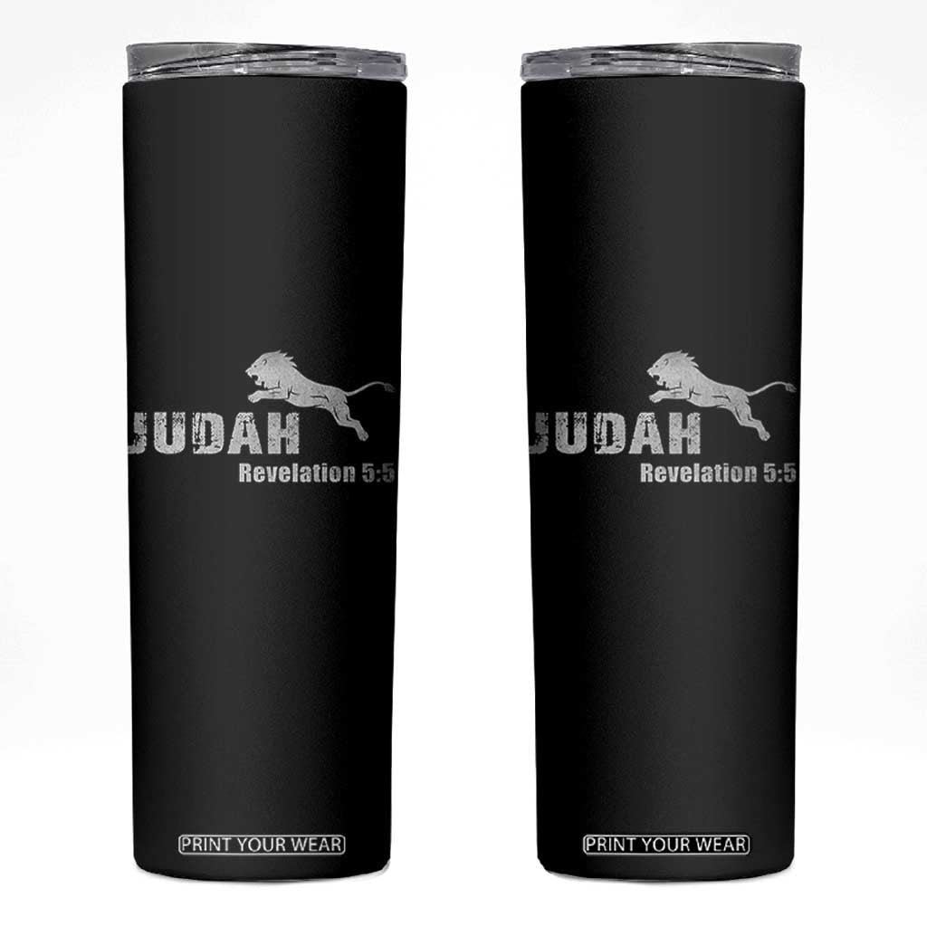 Lion Tribe of Judah Hebrew Christ Israelite Skinny Tumbler TS11 Black Print Your Wear