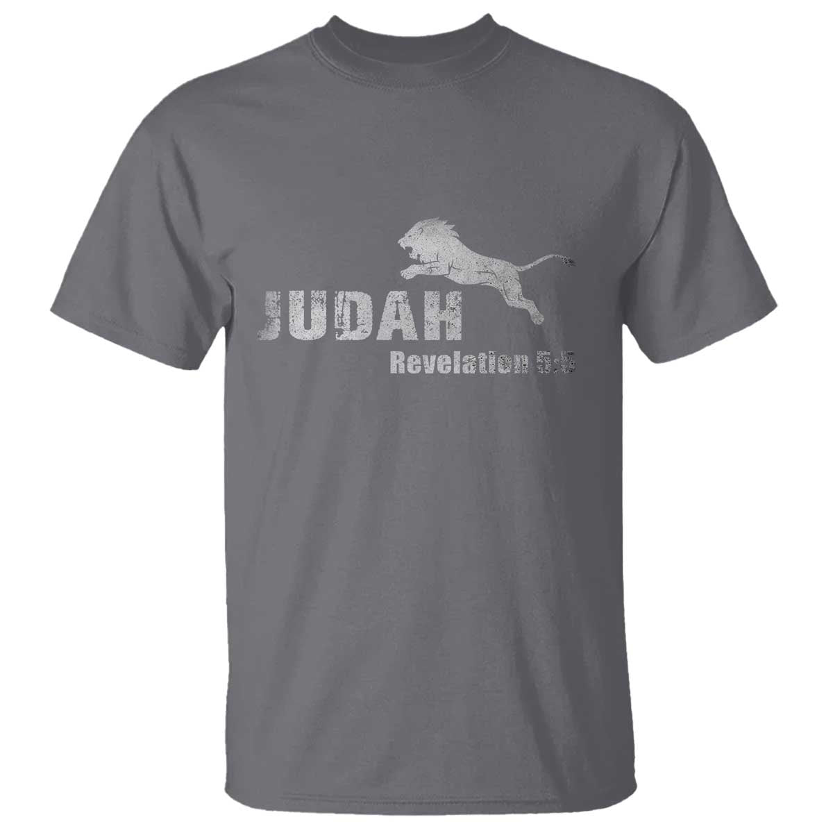 Lion Tribe of Judah Hebrew Christ Israelite T Shirt TS11 Charcoal Print Your Wear