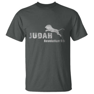 Lion Tribe of Judah Hebrew Christ Israelite T Shirt TS11 Dark Heather Print Your Wear
