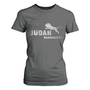 Lion Tribe of Judah Hebrew Christ Israelite T Shirt For Women TS11 Dark Heather Print Your Wear