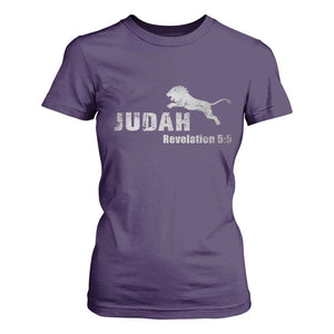 Lion Tribe of Judah Hebrew Christ Israelite T Shirt For Women TS11 Purple Print Your Wear