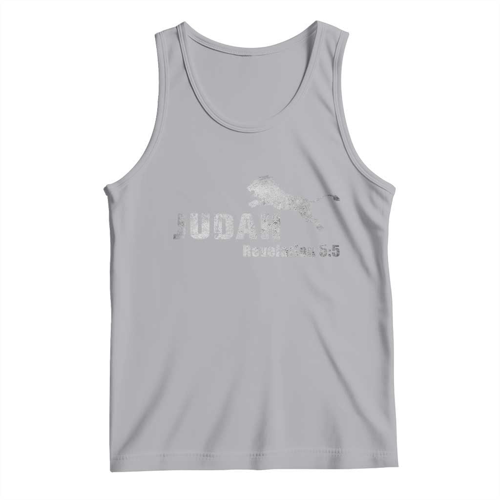 Lion Tribe of Judah Hebrew Christ Israelite Tank Top TS11 Athletic Heather Print Your Wear