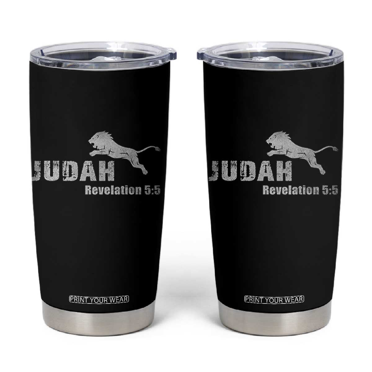 Lion Tribe of Judah Hebrew Christ Israelite Tumbler Cup TS11 Black Print Your Wear
