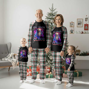 Funny Six Seven Claus Plaid Pajama Set 67 Christmas Santa Meme Gen Alpha TS11 Christmas Plaid Print Your Wear