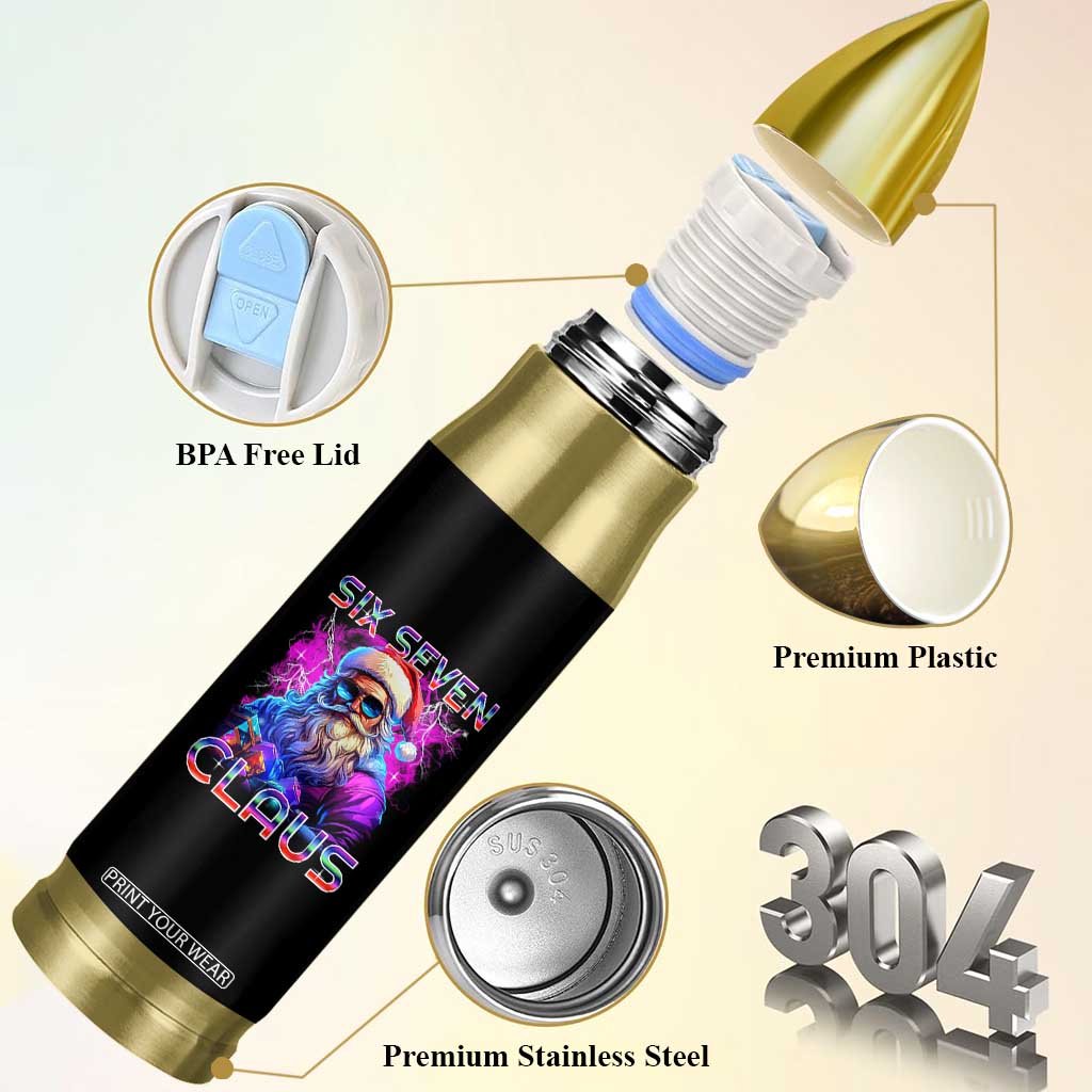 Funny Six Seven Claus Bullet Tumbler 67 Christmas Santa Meme Gen Alpha TS11 Print Your Wear