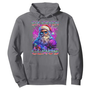 Funny Six Seven Claus Hoodie 67 Christmas Santa Meme Gen Alpha TS11 Charcoal Print Your Wear