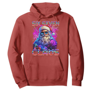 Funny Six Seven Claus Hoodie 67 Christmas Santa Meme Gen Alpha TS11 Red Print Your Wear