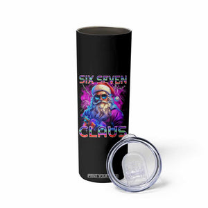 Funny Six Seven Claus Skinny Tumbler 67 Christmas Santa Meme Gen Alpha TS11 Print Your Wear