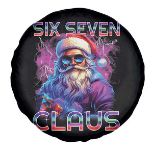 Funny Six Seven Claus Spare Tire Cover 67 Christmas Santa Meme Gen Alpha TS11 Print Your Wear