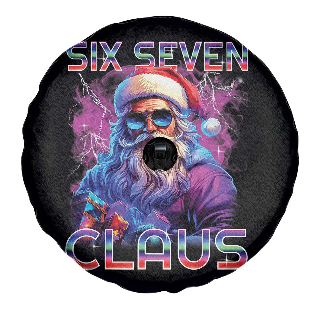 Funny Six Seven Claus Spare Tire Cover 67 Christmas Santa Meme Gen Alpha TS11 Print Your Wear