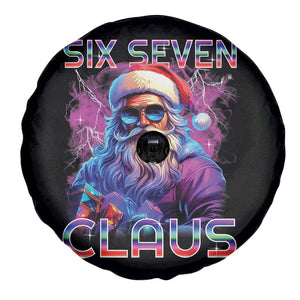 Funny Six Seven Claus Spare Tire Cover 67 Christmas Santa Meme Gen Alpha TS11 Print Your Wear