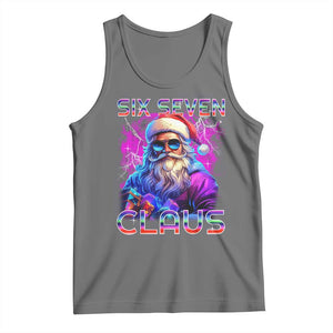 Funny Six Seven Claus Tank Top 67 Christmas Santa Meme Gen Alpha TS11 Black Heather Print Your Wear