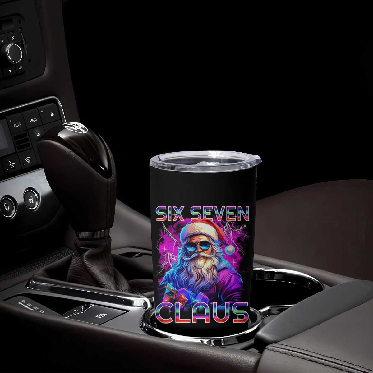 Funny Six Seven Claus Tumbler Cup 67 Christmas Santa Meme Gen Alpha TS11 Print Your Wear