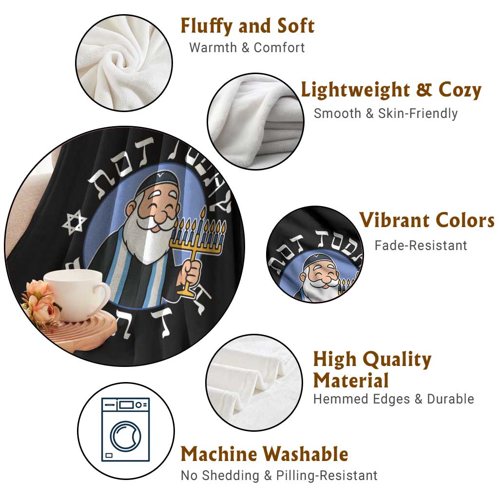 Funny Hanukkah Not Today Santa Throw Blanket Jewish Chanukah Chrismukkah TS11 Print Your Wear