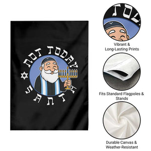 Funny Hanukkah Not Today Santa Garden Flag Jewish Chanukah Chrismukkah TS11 Print Your Wear