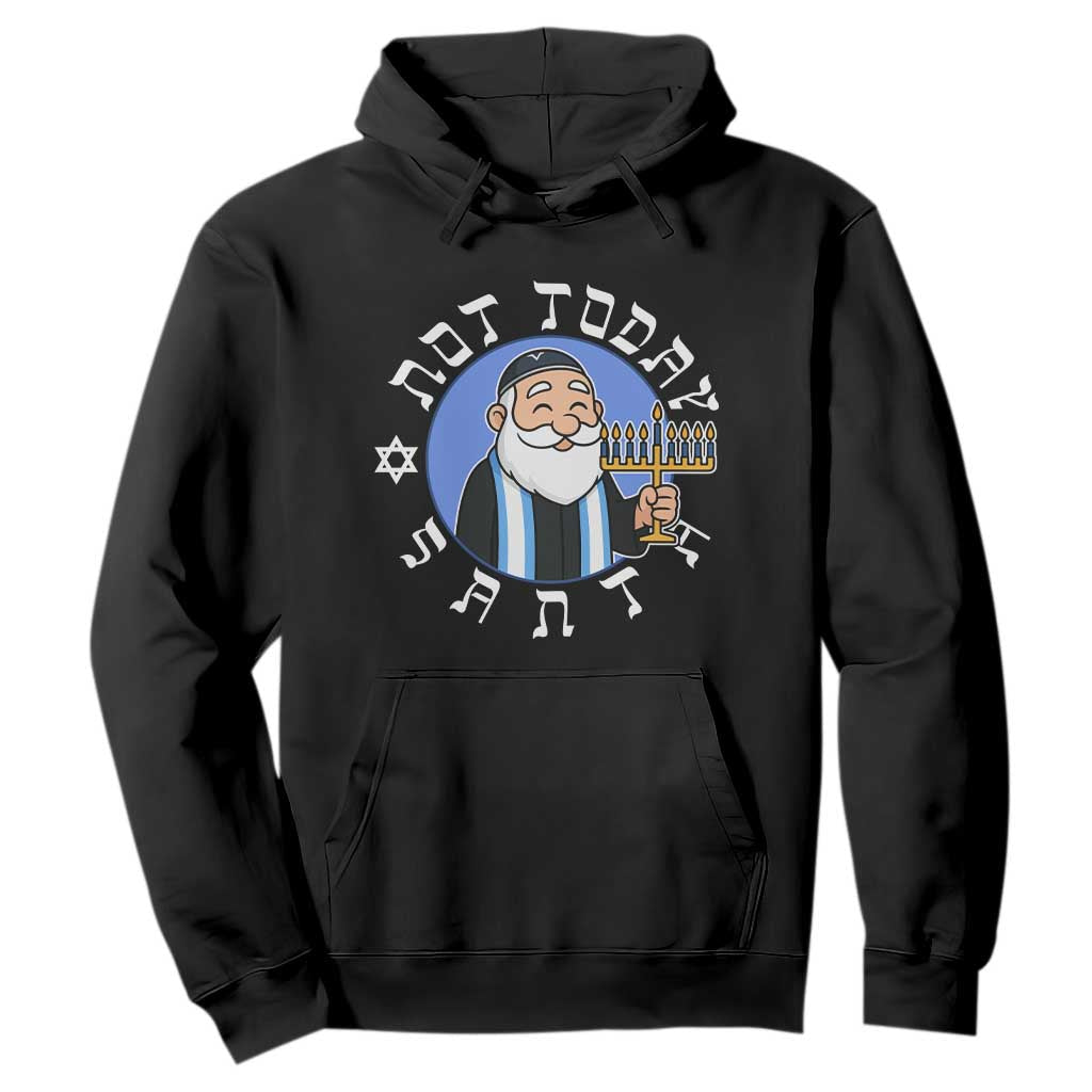 Funny Hanukkah Not Today Santa Hoodie Jewish Chanukah Chrismukkah TS11 Black Print Your Wear