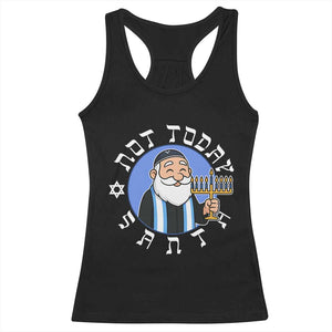 Funny Hanukkah Not Today Santa Racerback Tank Top Jewish Chanukah Chrismukkah TS11 Black Print Your Wear