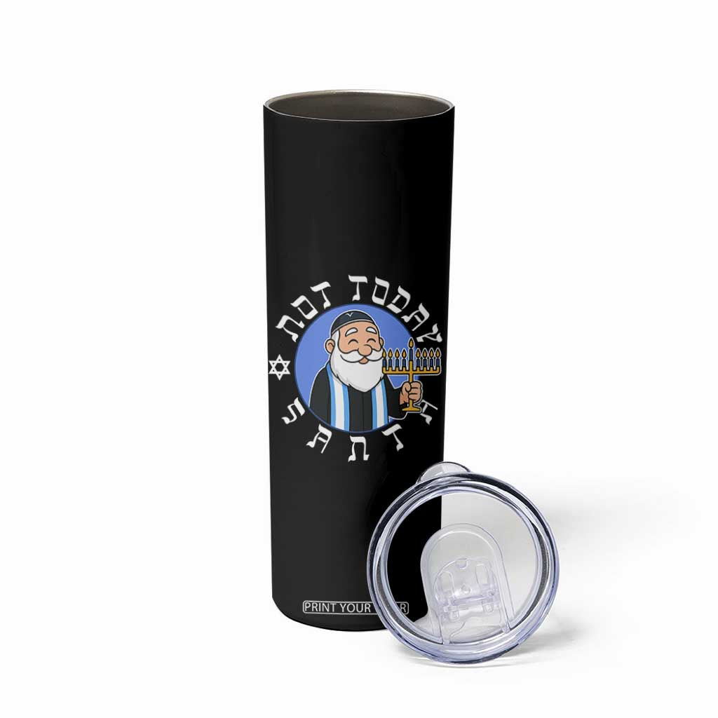 Funny Hanukkah Not Today Santa Skinny Tumbler Jewish Chanukah Chrismukkah TS11 Print Your Wear