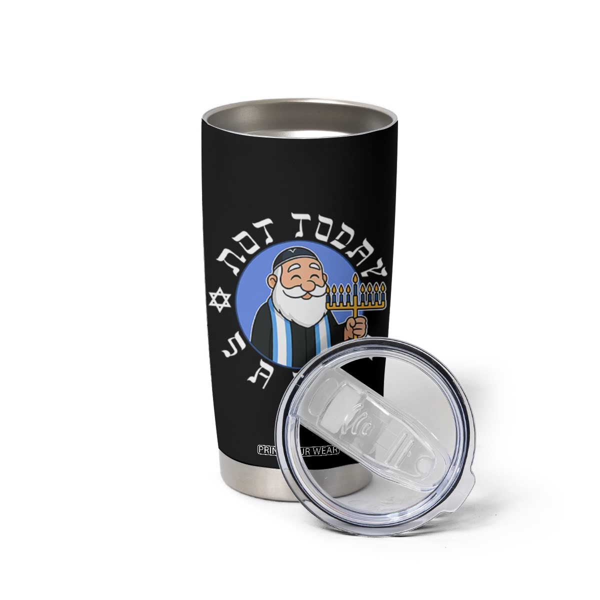 Funny Hanukkah Not Today Santa Tumbler Cup Jewish Chanukah Chrismukkah TS11 Print Your Wear