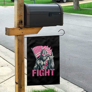 Funny Bigfoot Breast Cancer Awareness Garden Flag Fight Pink Ribbon TS11 Print Your Wear