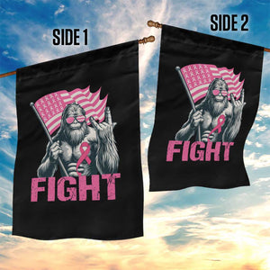 Funny Bigfoot Breast Cancer Awareness Garden Flag Fight Pink Ribbon TS11 Print Your Wear