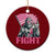 Funny Bigfoot Breast Cancer Awareness Ceramic Ornament Fight Pink Ribbon TS11 1pc Red Print Your Wear