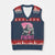 Funny Bigfoot Breast Cancer Awareness V-Neck Knit Sweater Vest Fight Pink Ribbon TS11 Navy Red Print Your Wear