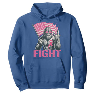 Funny Bigfoot Breast Cancer Awareness Hoodie Fight Pink Ribbon TS11 Royal Blue Print Your Wear