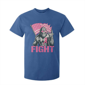 Funny Bigfoot Breast Cancer Awareness T Shirt For Kid Fight Pink Ribbon TS11 Royal Blue Print Your Wear