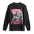 Funny Bigfoot Breast Cancer Awareness Long Sleeve Shirt Fight Pink Ribbon TS11 Black Print Your Wear