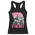 Funny Bigfoot Breast Cancer Awareness Racerback Tank Top Fight Pink Ribbon TS11 Black Print Your Wear