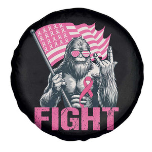 Funny Bigfoot Breast Cancer Awareness Spare Tire Cover Fight Pink Ribbon TS11 Print Your Wear