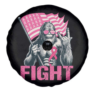 Funny Bigfoot Breast Cancer Awareness Spare Tire Cover Fight Pink Ribbon TS11 Print Your Wear