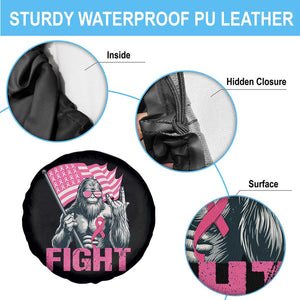 Funny Bigfoot Breast Cancer Awareness Spare Tire Cover Fight Pink Ribbon TS11 Print Your Wear