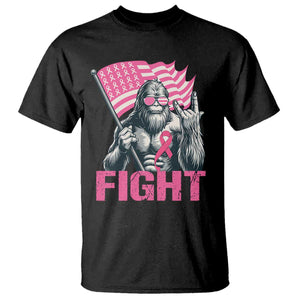Funny Bigfoot Breast Cancer Awareness T Shirt Fight Pink Ribbon TS11 Black Print Your Wear