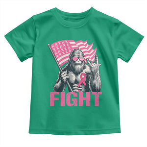 Funny Bigfoot Breast Cancer Awareness Toddler T Shirt Fight Pink Ribbon TS11 Irish Green Print Your Wear