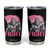 Funny Bigfoot Breast Cancer Awareness Tumbler Cup Fight Pink Ribbon TS11 Black Print Your Wear
