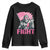 Funny Bigfoot Breast Cancer Awareness Youth Sweatshirt Fight Pink Ribbon TS11 Black Print Your Wear
