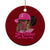In October We Wear Pink Ceramic Ornament Black Women Breast Cancer Awareness TS11 1pc Red Print Your Wear