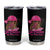 In October We Wear Pink Tumbler Cup Black Women Breast Cancer Awareness TS11 Black Print Your Wear